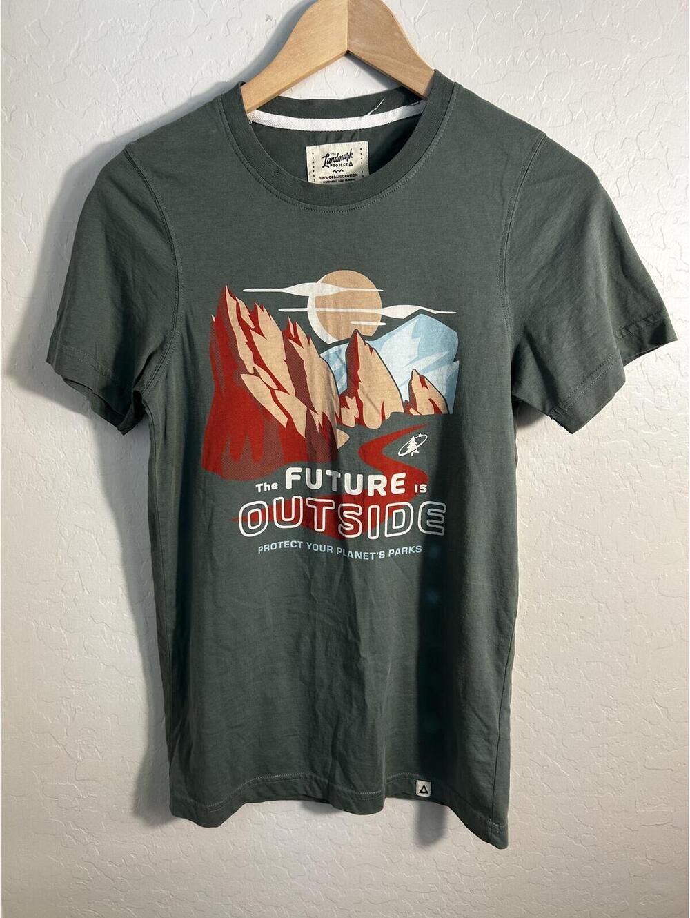 The Landmark Project 'The Future is Outside' Graphic T-Shirt Organic Cotton